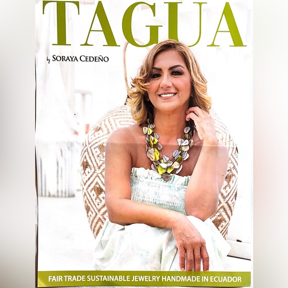 Tagua Fairtrade handmade Necklace & Earrings - Picture 5 of 12